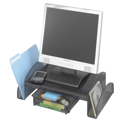 Monitor Stand w/Mesh Drawer