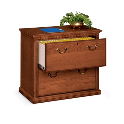Traditional Oak Two Drawer Lateral File