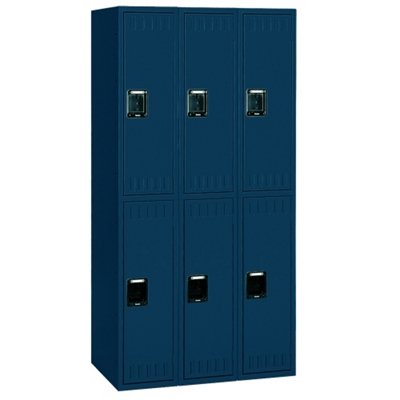 Set of Three Double Tier Lockers, 31243