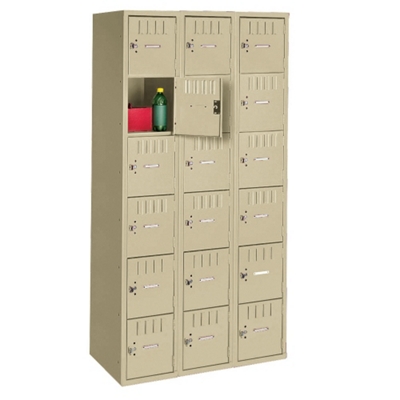 Six Tier Box Locker Set - Three Wide, 31245
