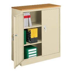 Counter Height Storage Cabinet with Wood Top - 31282 and more Office ...