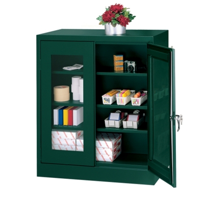 Clear View Steel Storage Cabinet - 36"W x 42"H, 31286