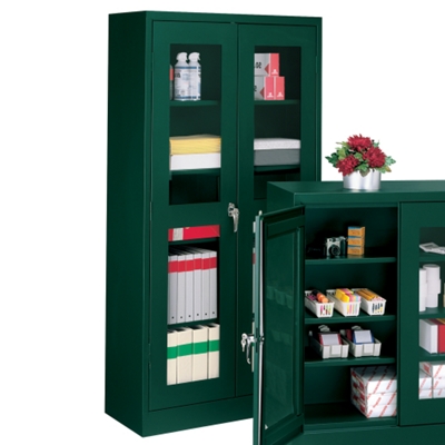 Clear View Steel Storage Cabinet - 36W x 24D x 72H