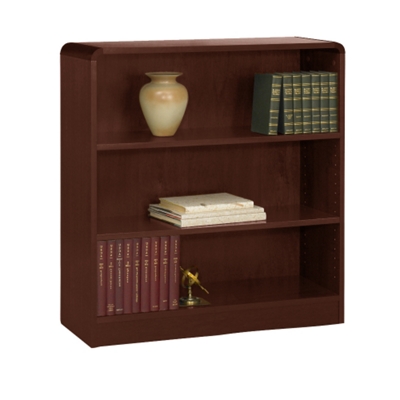 Radius Bookcase with Reinforced Shelves 36"H, 32089