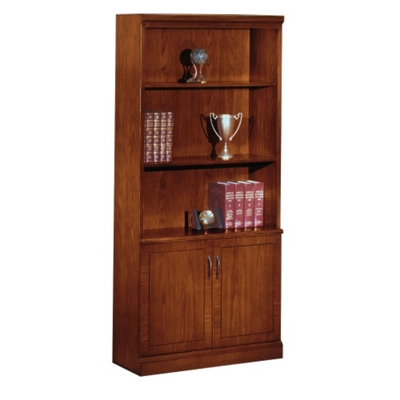 Executive Cherry Bookcase with Doors, 32611