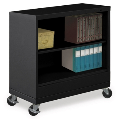 36"H Two Shelf Mobile 18"D Bookcase, 32801