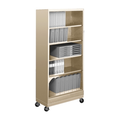 78"H Five Shelf Mobile 18"D Bookcase, 32804