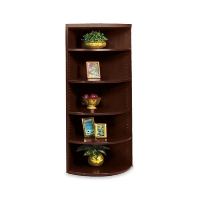 67"H Five Shelf Corner Bookcase, 32870