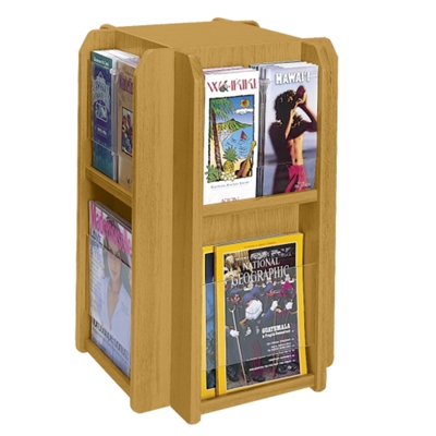 Literature Carousel with 8 Magazine Pockets, 33143
