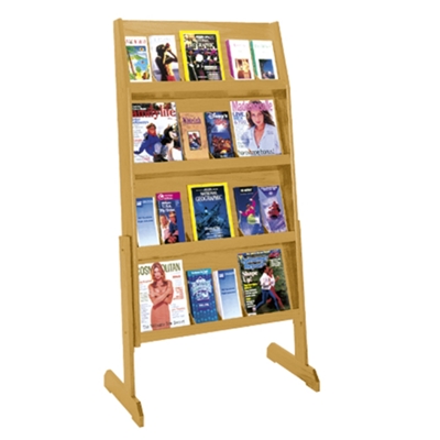 Literature Rack with 24 Magazine Pockets, 33193
