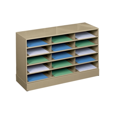 Steel 15 Pocket Literature Organizer with Base