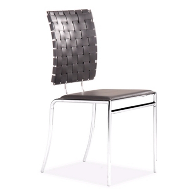 Black Faux Leather Dining Height Chair, CD01365