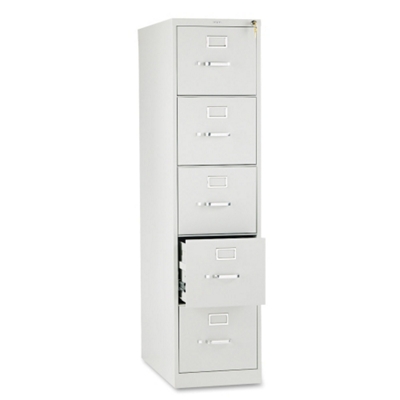 Heavy-Duty Five Drawer Letter Size Vertical File - 26-1/2"D, 34008