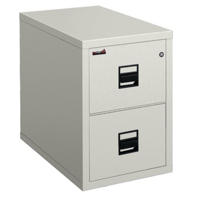 Vertical Fireproof File with Two Drawers, 34265