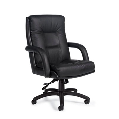 Mid Back Leather Chair, 56880