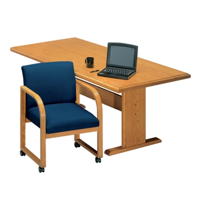 Contemporary Rectangular Conference Table - 8 x 36