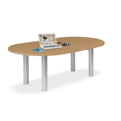 6' W Racetrack Conference Table with Data Ports, 40954