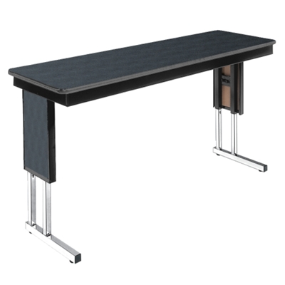 Adjustable Height Folding Leg Seminar Table - 60" x 18", 41191