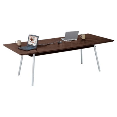 96" x 42" Rectangular Table with Data Ports and Shelf, 41471