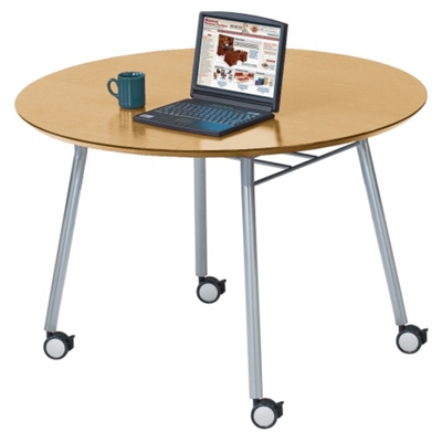 48" Round Conference Table with Casters, 41474