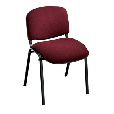 Armless Stack Chair with Oversized Seat