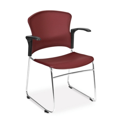Plastic Shell Stack Chair with Arms, 44179