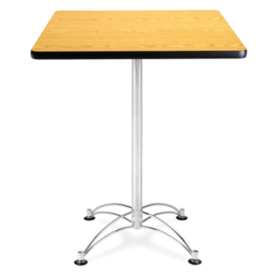 30" Square Cafe Table with Chrome Base, 44571