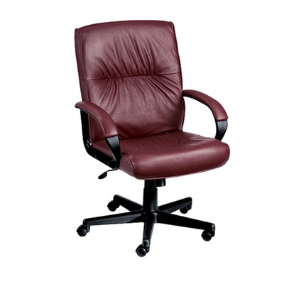 Mid-Back Leather Chair, 50489S