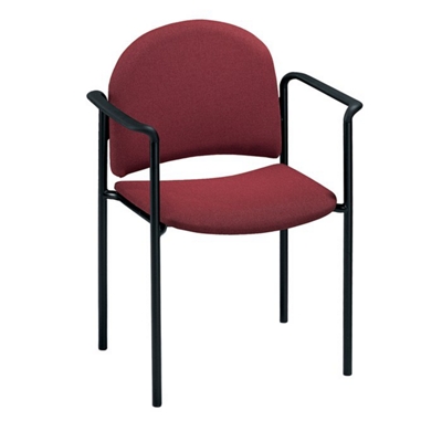 Fabric Stack Chair with Arms