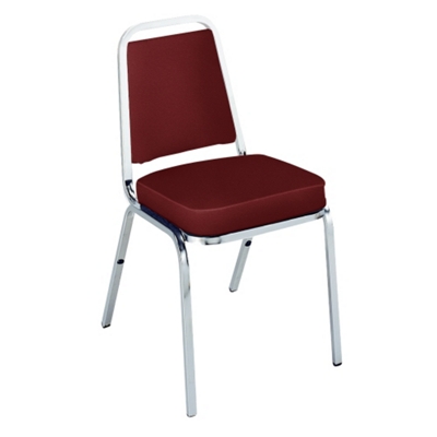 Armless Vinyl Stack Chair with Chrome Frame, 51170