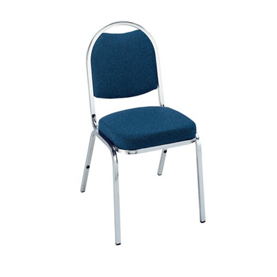 Roundback Armless Stack Chair with Chrome Frame, 51182