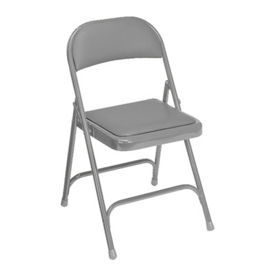Folding Chair with Padded Vinyl Seat and Back, 51197