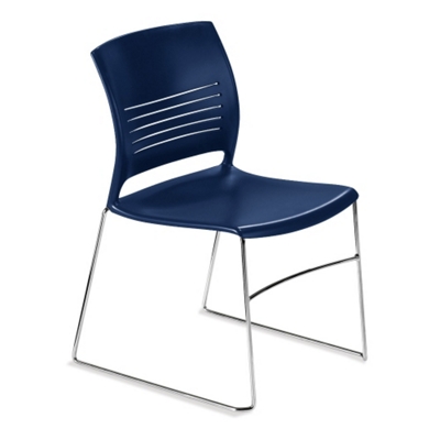 Armless Sled Base Polypropylene Stack Chair, 51324