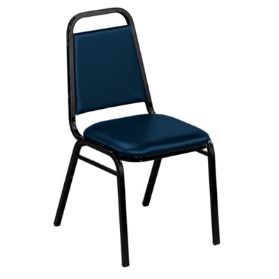 Square Back Vinyl Stack Chair with 1-1/2" Seat, 51328