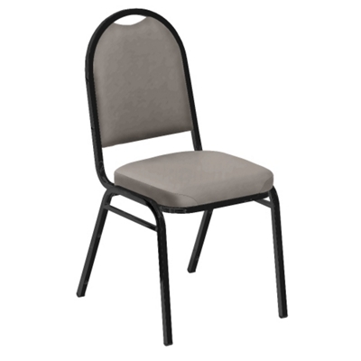 Round Back Vinyl Stack Chair with 2" Seat, 51336
