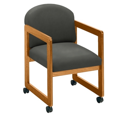 Vinyl Guest Chair with Arms, 52044