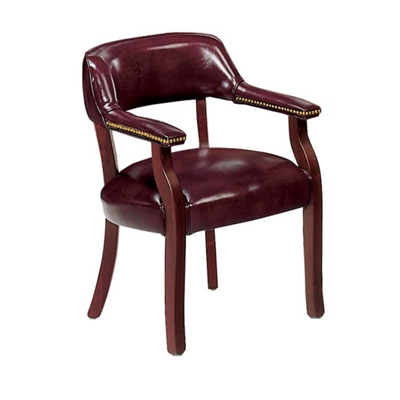 Traditional Vinyl Captains Chair