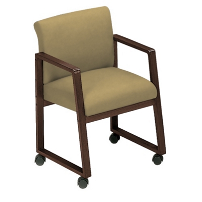 Sled Base Full Back Conference Chair with Casters, 52140