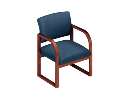 Sled Base Open Back Conference Chair with Arms, 52141