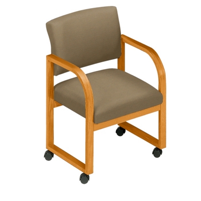 Open Back Conference Chair with Casters, 52142