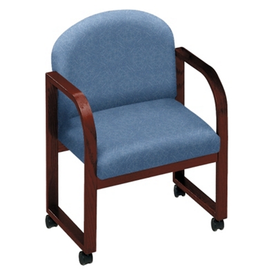 Heavy-Duty Vinyl Conference Chair with Arms, 52160