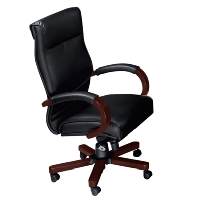 Traditional Leather Conference Chair, 52291