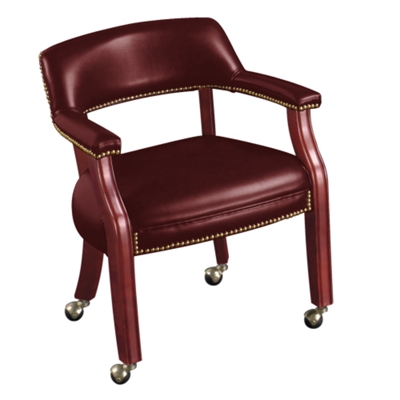Vinyl Guest Chair with Casters, 52300
