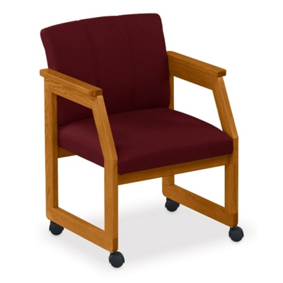 Tufted Conference Chair with Casters, 52313