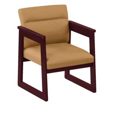 Print Fabric Tapered Arm Chair, 52318