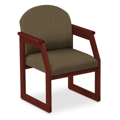 Print Fabric Round Back Chair, 52322