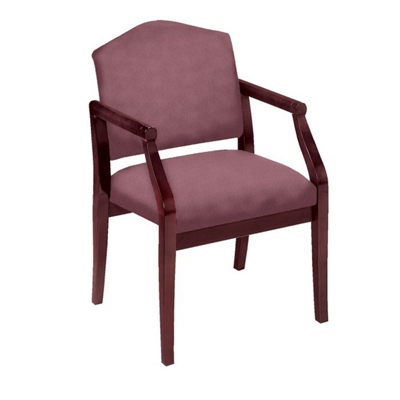 Heavy-Duty Fabric/Vinyl Traditional Guest Chair, 53525
