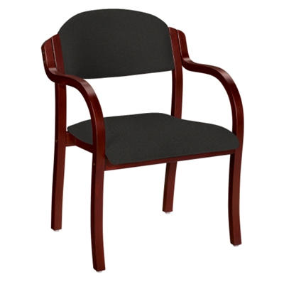 Extra-Wide Fabric Guest Chair with Arms, 53812