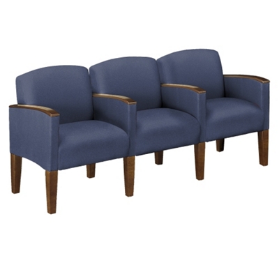 Three Seat Sofa in Print Fabric or Vinyl, 53984
