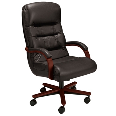 Leather High Back Chair, 55195